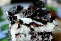 Heavenly No Bake Oreo Cheesecake Bars