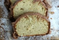 Decadent Banana Pound Cake with Rich Milk Chocolate Glaze