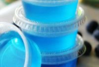 Ectoplasmic Blue Raspberry Jell-O Shooters