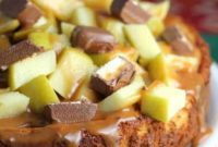 Galaxy Caramel Apple Cheesecake