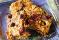 Spiced Pumpkin Cranberry Chocolate Chip Oat Bars