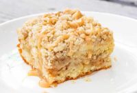 Sticky Caramel Apple Crumble Coffee Cake