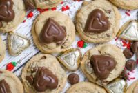 Sweetheart Peanut Butter Chocolate Cookies
