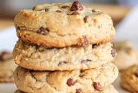 Indulgent Thick Milk Chocolate Chip Peanut Butter Cookies