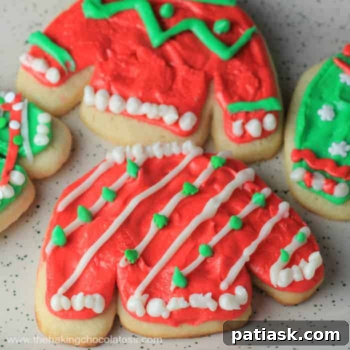 Festive & Funky Ugly Sweater Cookies 1 featured 12124