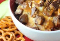 Irresistible Caramel Candy Bar Dip