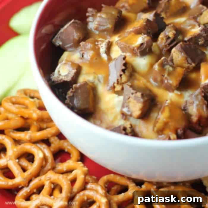 Irresistible Caramel Candy Bar Dip 1 featured 12878