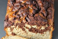Marbled Chocolate Peanut Butter Banana Bread