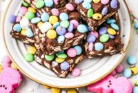 Colorful Chocolate Candy Marshmallow Treats