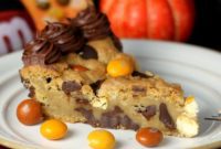 Butterscotch M&M Cookie Cake