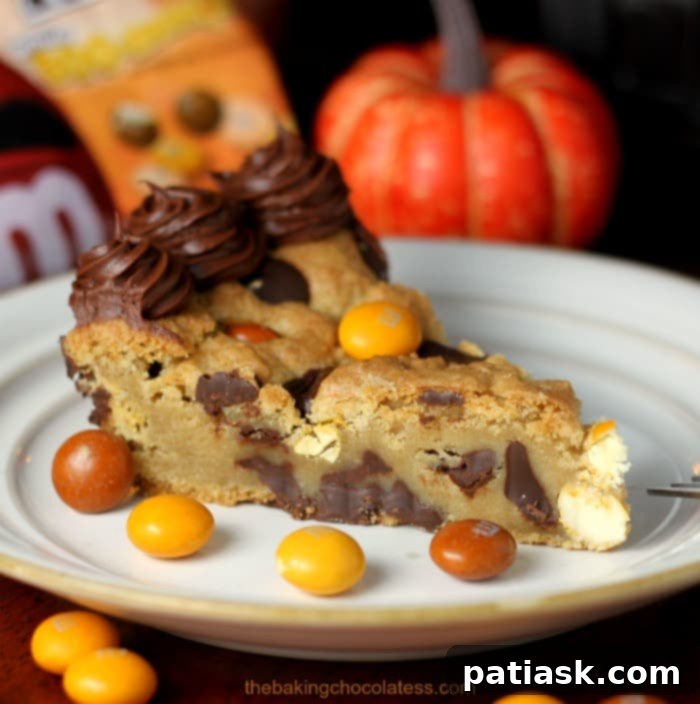 Butterscotch M&M Cookie Cake 1 featured 16342