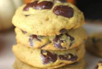 Soft Baked Pumpkin Chocolate Chip Cookies