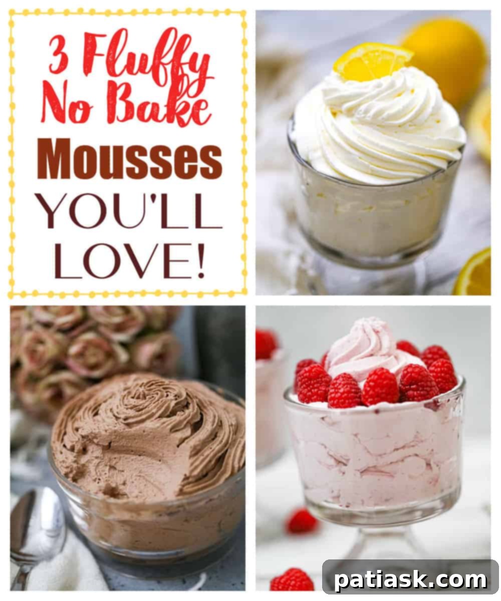 Decadent No-Bake Mousse Trio 1 featured 172815