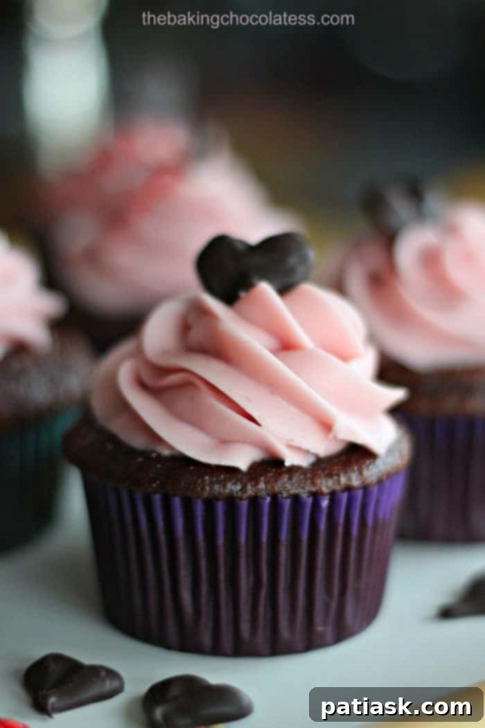 Chocolate Raspberry Mousse Cupcakes 1 featured 17758