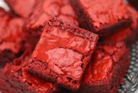 Decadent Homemade Red Velvet Brownies