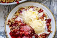 Berry Rhubarb Crisp