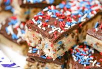 Chilled Chocolate Chip Cookie Dough Bars