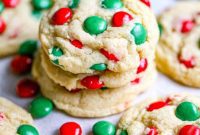 Colorful M and M Christmas Treats