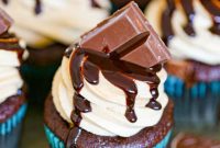 Decadent Kit Kat Cupcakes