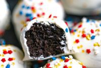 Red White and Blue Oreo Truffles