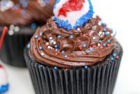Patriotic Cherry Bomb Cupcakes