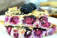 Tropical Blackberry Coconut Baked Oats