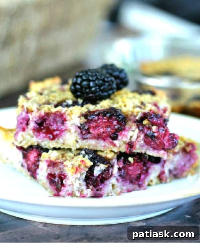 Tropical Blackberry Coconut Baked Oats 1 featured 19963
