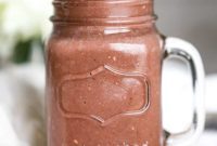 Decadent Dark Chocolate Raspberry Banana Smoothie