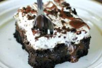 Coca Cola Soaked Chocolate Poke Cake