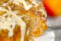 Golden Peach Streusel Coffee Cake