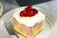 Decadent Cherry Cheesecake Poke Cake