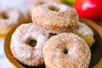 Warm Apple Cinnamon Baked Donuts