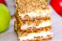 Autumn Apple Crumble Cheesecake Squares