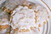 Luscious Vanilla Frosted Oatmeal Cookies