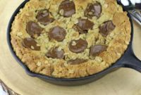 Decadent Peanut Butter Cup Skillet Cookie