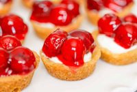 Luscious Cherry Cheesecake Cookie Bites