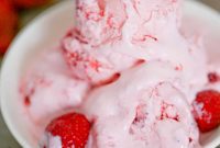 Effortless Strawberry Bliss: No-Churn Ice Cream