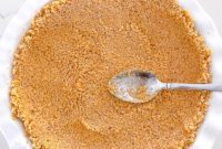 Best Ever 3 Ingredient Graham Cracker Crust