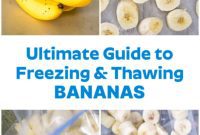 Freezing and Thawing Bananas