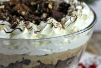 Decadent Milk Chocolate Hazelnut Brownie Mousse Trifle