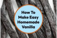 Easy DIY Vanilla Extract
