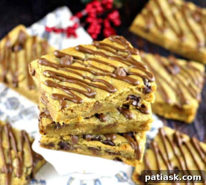 Golden Sheet Pan Peanut Butter Chocolate Blondies 1 featured 22543