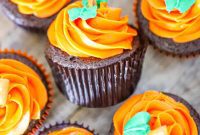 Whimsical Pumpkin Patch Chocolate Cupcakes