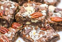 Decadent German Chocolate Cookie Bars