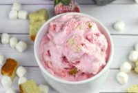 No-Churn Strawberry Shortcake Swirl Ice Cream