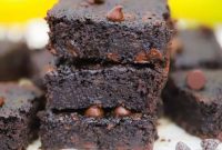 Decadent Fudgy Banana Chocolate Brownies