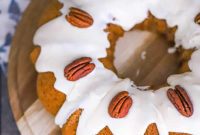Warm Spiced Apple Bundt Cake with Vanilla Bean Glaze