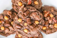 Decadent Fudgy Chocolate Turtle Cookies