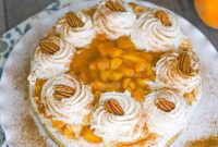 No-Bake Caramel Peach Cheesecake Delight