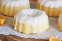 Creamy Orange Glazed Mini Bundt Pound Cakes